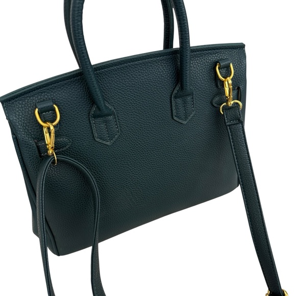 Elegant Green Leather Handbag - Picture 10 of 10